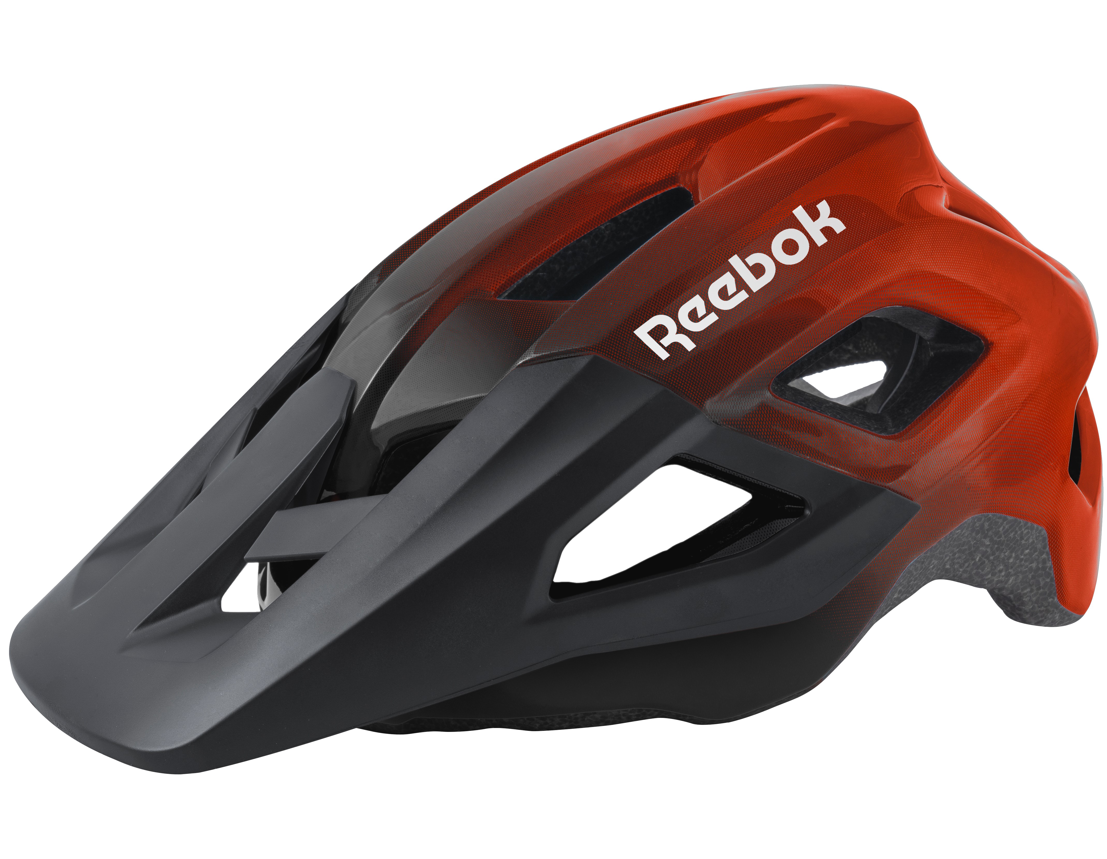 Casco deportivo Reebok MTB KS33 SHINY, tamaño M, rojo y negro